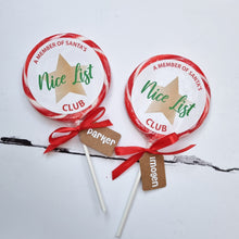 Load image into Gallery viewer, Personalised Large Christmas Lollipop
