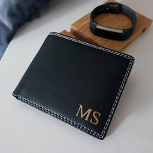 Load image into Gallery viewer, black mens wallet
